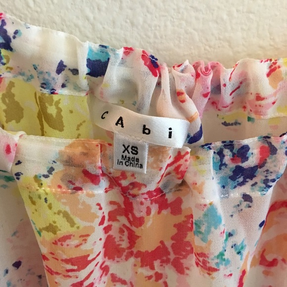 CAbi In Case sheer floral blouse - Picture 7 of 8